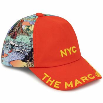 推荐Little Marc Jacobs Kids Logo Cotton Canvas Baseball Cap, Size 54商品