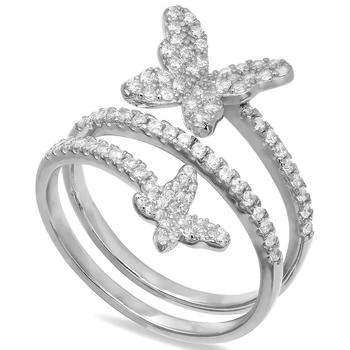 Giani Bernini | Cubic Zirconia Butterfly Wrap Ring in Sterling Silver, Created for Macy's,商家Macy's,价格¥1011