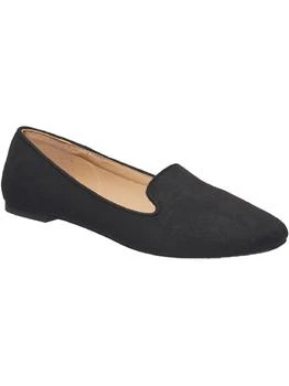 推荐Delilah Womens Faux Suede Slip-On Smoking Loafers商品