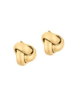 推荐14K Yellow Gold Knot Stud Earrings商品