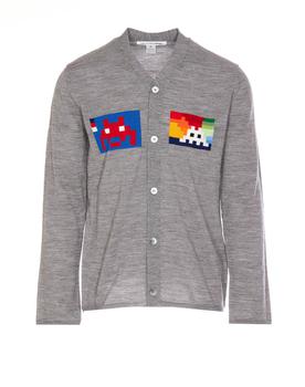 Comme des Garcons | Comme des Garçons Graphic Intarsia Buttoned Cardigan商品图片,5.7折