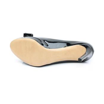 菲拉格慕鞋高跟鞋, Salvatore Ferragamo | SALVATORE FERRAGAMO 女士黑色皮革高跟鞋 0694650商品图片 独家减免邮费