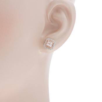 商品Gregg Ruth | Gregg Ruth 14K White and Rose Gold, White Diamond 0.81ct. tw. and Fancy Pink Diamond Stud Earrings 50112,商家Premium Outlets,价格¥30581图片