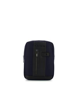 商品PIQUADRO | Blue Recycled Fabric Brief 2 iPad® Crossbody Bag,商家Forzieri,价格¥885图片