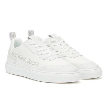 了解ck牛仔裤, Calvin Klein | Calvin Klein Jeans Casual Cupsole 4 Mens White Trainers商品图片 4.9折