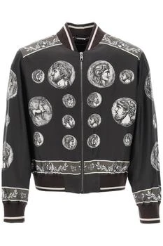 推荐Silk bomber jacket with Monete pattern商品