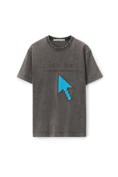 商品男式 紧凑型平纹针织 鼠标图案 T恤图片