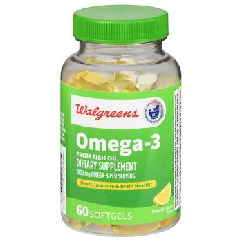 Walgreens | Omega-3 Softgels Natural Lemon,商家Walgreens,价格¥111