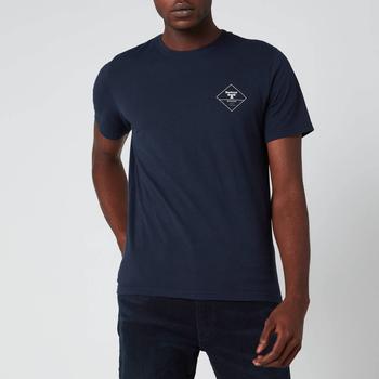 推荐Barbour Beacon Men's Box Logo T-Shirt - Navy商品