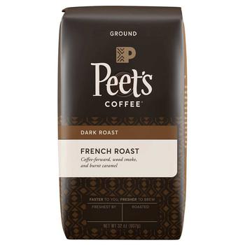 商品美国直邮Peet's法式烘培黑咖啡豆纯正口感丝滑细腻907g图片