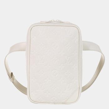 商品Louis Vuitton | Louis Vuitton White Monogram Taurillon Utility Side Belt Bag,商家The Luxury Closet,价格¥14547图片