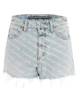 alexander wang短裤, Alexander Wang | Alexander Wang Bite Logo Denim Shorts商品图片 8.1折
