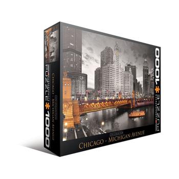 商品City Collection - Chicago - Michigan Avenue - 1000 Piece Puzzle图片
