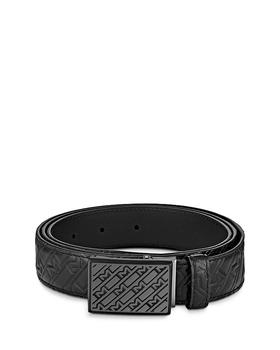 万宝龙皮带怎么选, MontBlanc | Plate Buckle Embossed Leather Belt商品图片 