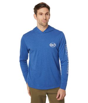Vineyard Vines衣服, Vineyard Vines | Long Sleeve Football Whale Dot Hoodie Tee商品图片 