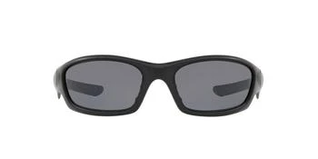 推荐SI Straight Jacket Grey Polarized Rectangular Men's Sunglasses OO9039 11-014 61商品