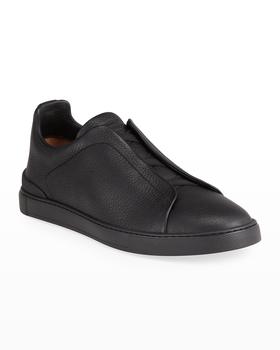 zegna鞋, Zegna | Men's Triple-Stitch Leather Sneakers商品图片 