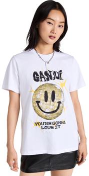 Ganni | GANNI 基本款平针织笑脸休闲 T 恤商品图片,