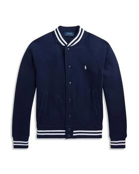 Ralph Lauren | Boys' Cotton Blend Fleece Baseball Jacket - Little Kid, Big Kid,商家Bloomingdale's,价格¥749