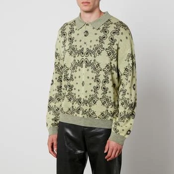 推荐Nanushka Ziast Jacquard-Knit Wool Polo Shirt商品