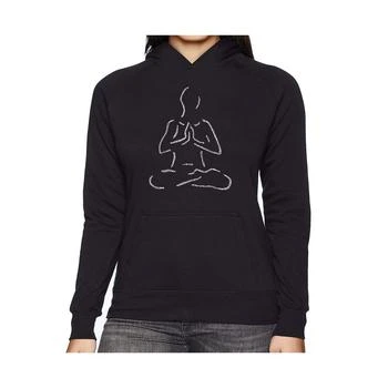Women's Word Art Hooded Sweatshirt -Popular Yoga Poses