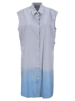 Marni | Marni High-Low Hem Striped Sleeveless Shirt商品图片,7.1折