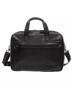 Mancini Leather Goods | Men's Buffalo Double Compartment Briefcase for 15.6" Laptop and Tablet,商家Macy's,价格¥1877