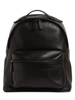 推荐Logo Embossed Leather Backpack商品