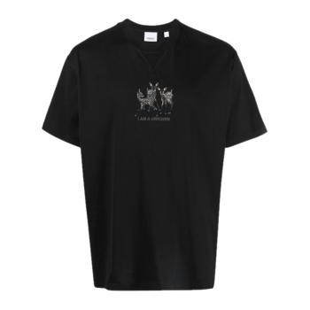 时尚burberry t恤男装, Burberry | BURBERRY 黑色男士T恤 8042688商品图片 满$100享9.5折, 满折