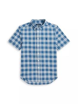 Ralph Lauren | Little Boy's & Boy's Plaid Short-Sleeve Shirt,商家Saks Fifth Avenue,价格¥224