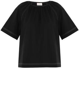 推荐Black t-shirt with stitching商品