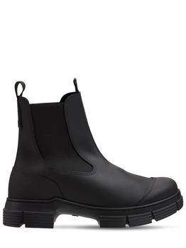 ganni靴, Ganni | 45mmm Ankle Rubber Rain Boots商品图片 额外7.5折, 额外七五折