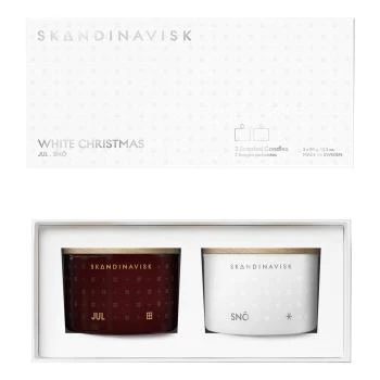 SKANDINAVISK | Skandinavisk 白色圣诞香氛蜡烛礼盒套装,商家Feelunique,价格¥519