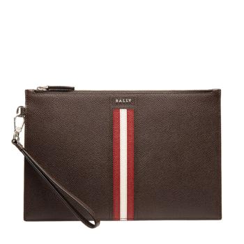 美国巴宝莉短袖, Bally | Bally 巴利 男士深棕色小牛皮手拿包 6232050商品图片 独家减免邮费
