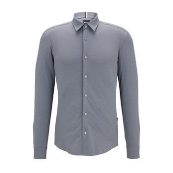 Hugo Boss | Slim-fit shirt in micro-patterned performance-stretch jacquard商品图片,5.9折