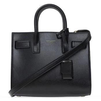 推荐Black Smooth Leather Sac De Jour Nano Tote Bag商品