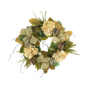 商品Fall Wreath w/ Hydrangea, Protea and Heather,商家Premium Outlets,价格¥913图片