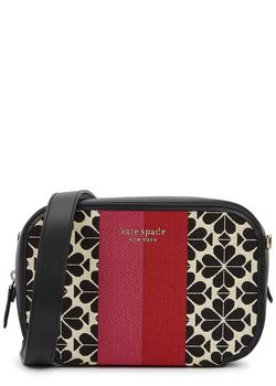 kate spade帆布包斜挎包, Kate Spade | Spade-jacquard canvas cross-body bag商品图片 额外9折, 额外九折
