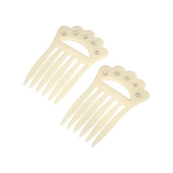 商品2028 | Women's Plastic with Clear Crystal Double Hair Comb,商家Macy's,价格¥158图片