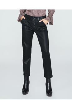Paige, Paige | Paige - Mayslie Straight Ankle in Black Fog Coated商品图片 