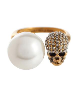 商品人造珍珠和水晶缀饰戒指,商家MyTheresa CN,价格¥2997图片