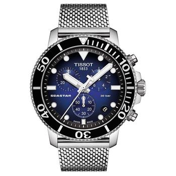 推荐Tissot Men's Seastar 1000 Blue Dial Watch商品
