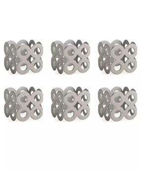 Design Imports | Square Die Cut Napkin Ring Set of 6,商家Macy's,价格¥255