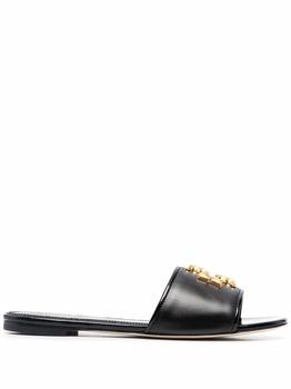 tory burch eleanor精选, Tory Burch | TORY BURCH - Eleanor Leather Slides商品图片 