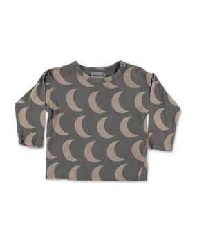 推荐Bobo Choses T-shirt Grigia Stampata In Cotone Organico商品