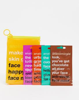 推荐Anatomicals ASOS Exclusive Make Your Skin Grin Face Happy Face Masks商品