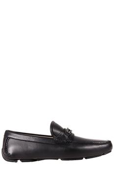 菲拉格慕男鞋男鞋, Salvatore Ferragamo | Salvatore Ferragamo Gancini Logo-Plaque Loafers商品图片 7.6折起