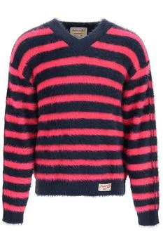 推荐Andersson bell brushed effect striped sweater商品