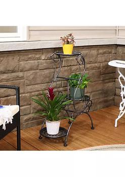 商品Sunnydaze Decor | Dark Gray Steel 3-Tier Victorian Staggered Plant Stand - 31.5 in,商家Belk,价格¥446图片