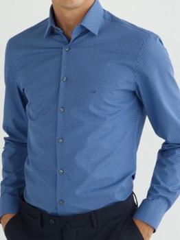 Calvin Klein | CALVIN KLEINCamicia da uomo slim con stampa geometrica K10K109886 0G2商品图片,